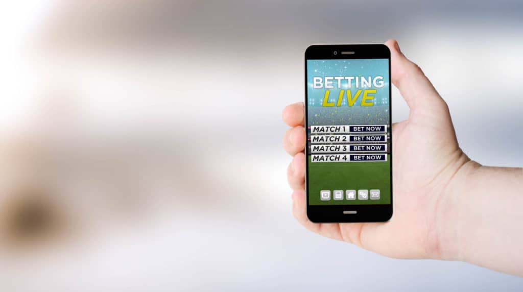 Live bets - mobiltelefon med live sports betting